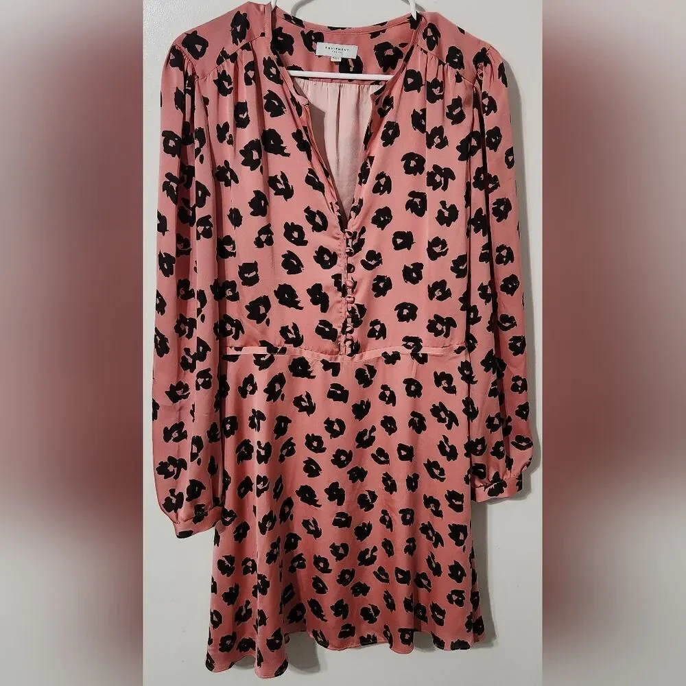 Equipment  Women’s Danette Long Sleeve A-Line Dress, Size 10 - Pink